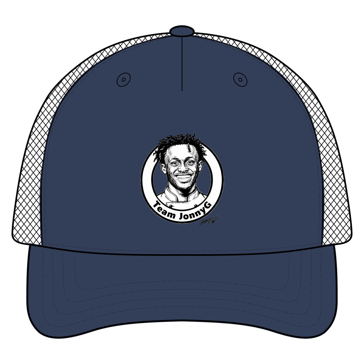 Trucker Hat - 'Team Jonnie' Portrait Patch