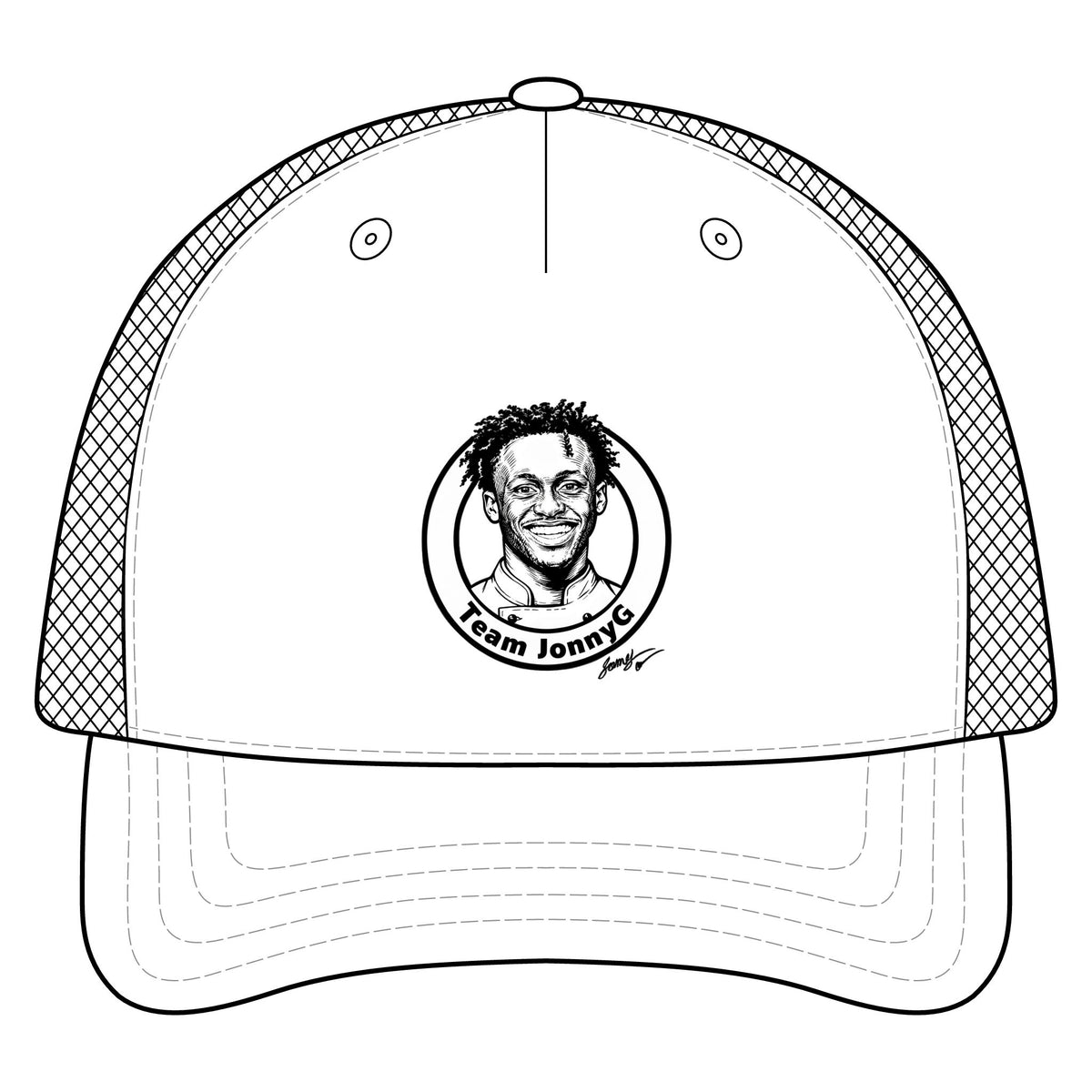 Trucker Hat - 'Team Jonnie' Portrait Patch