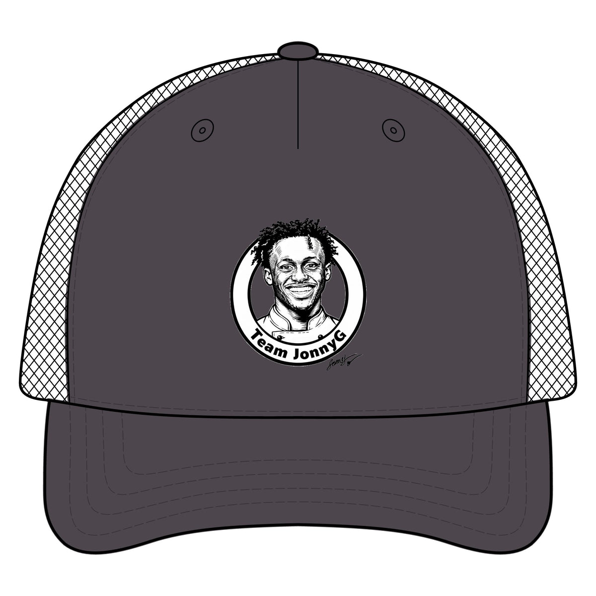 Trucker Hat - 'Team Jonnie' Portrait Patch