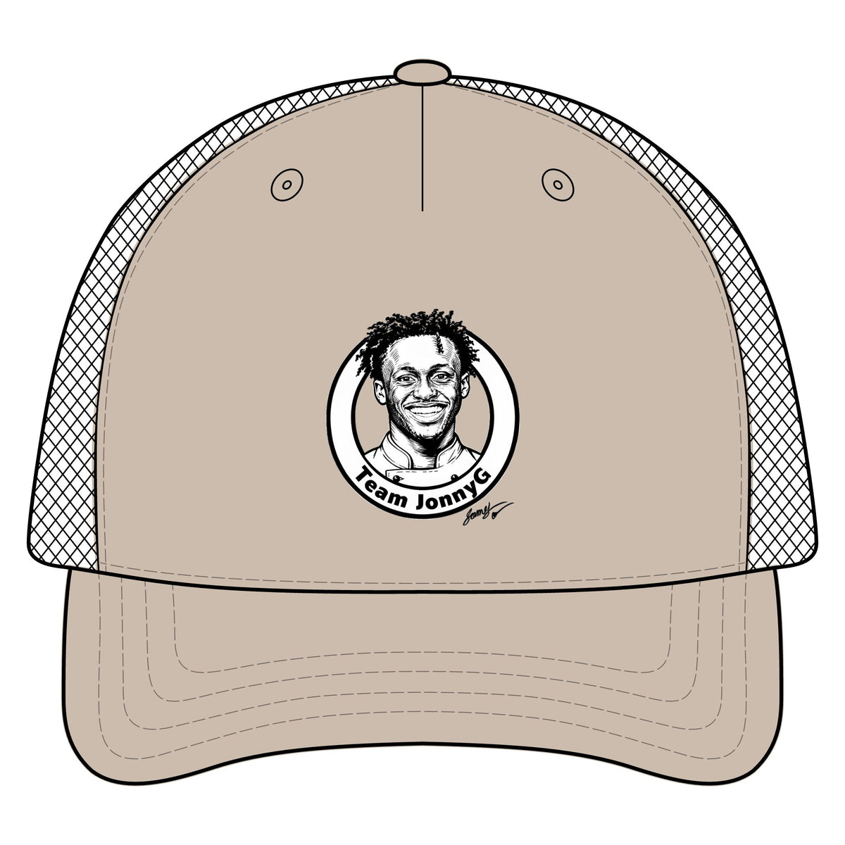 Trucker Hat - 'Team Jonnie' Portrait Patch