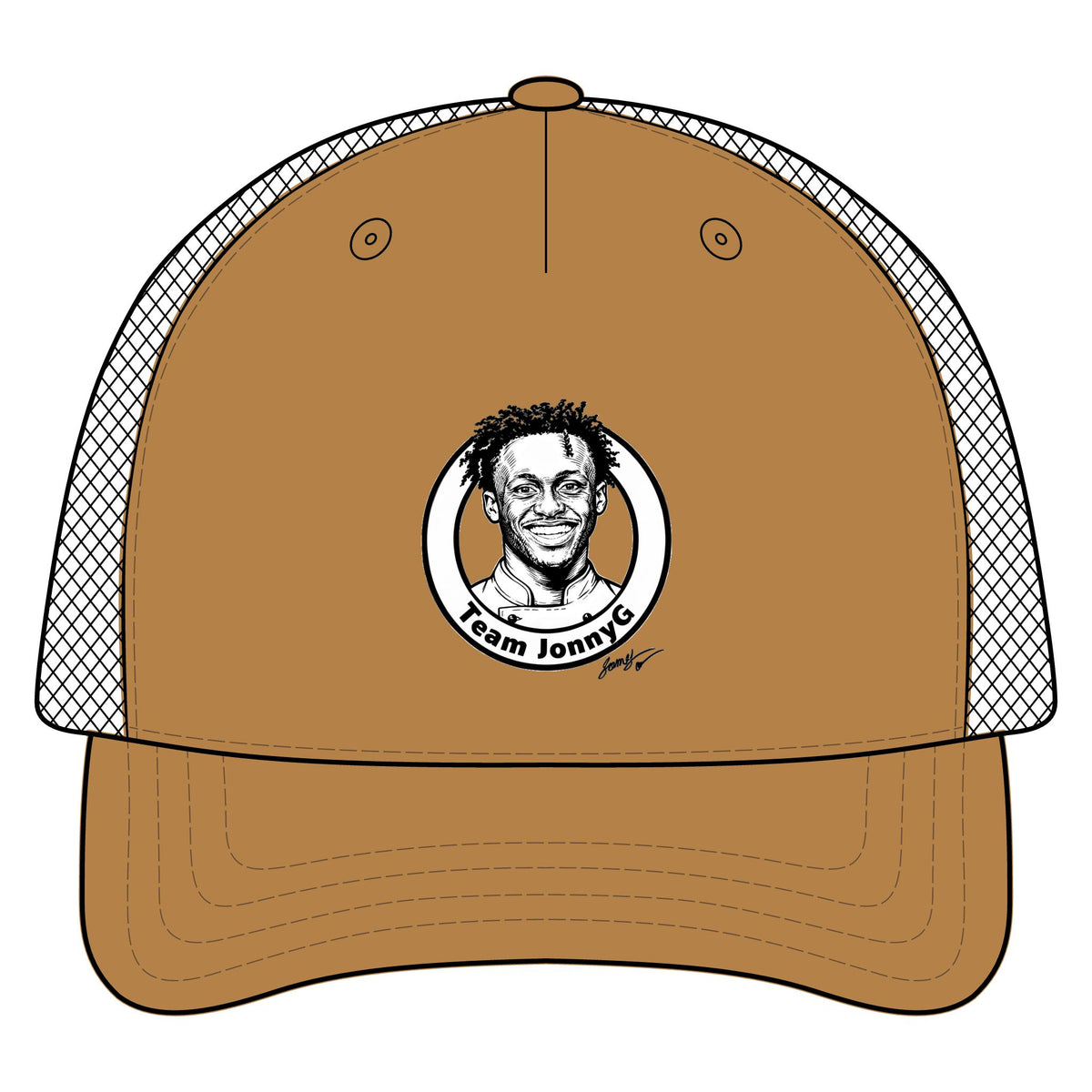 Trucker Hat - 'Team Jonnie' Portrait Patch