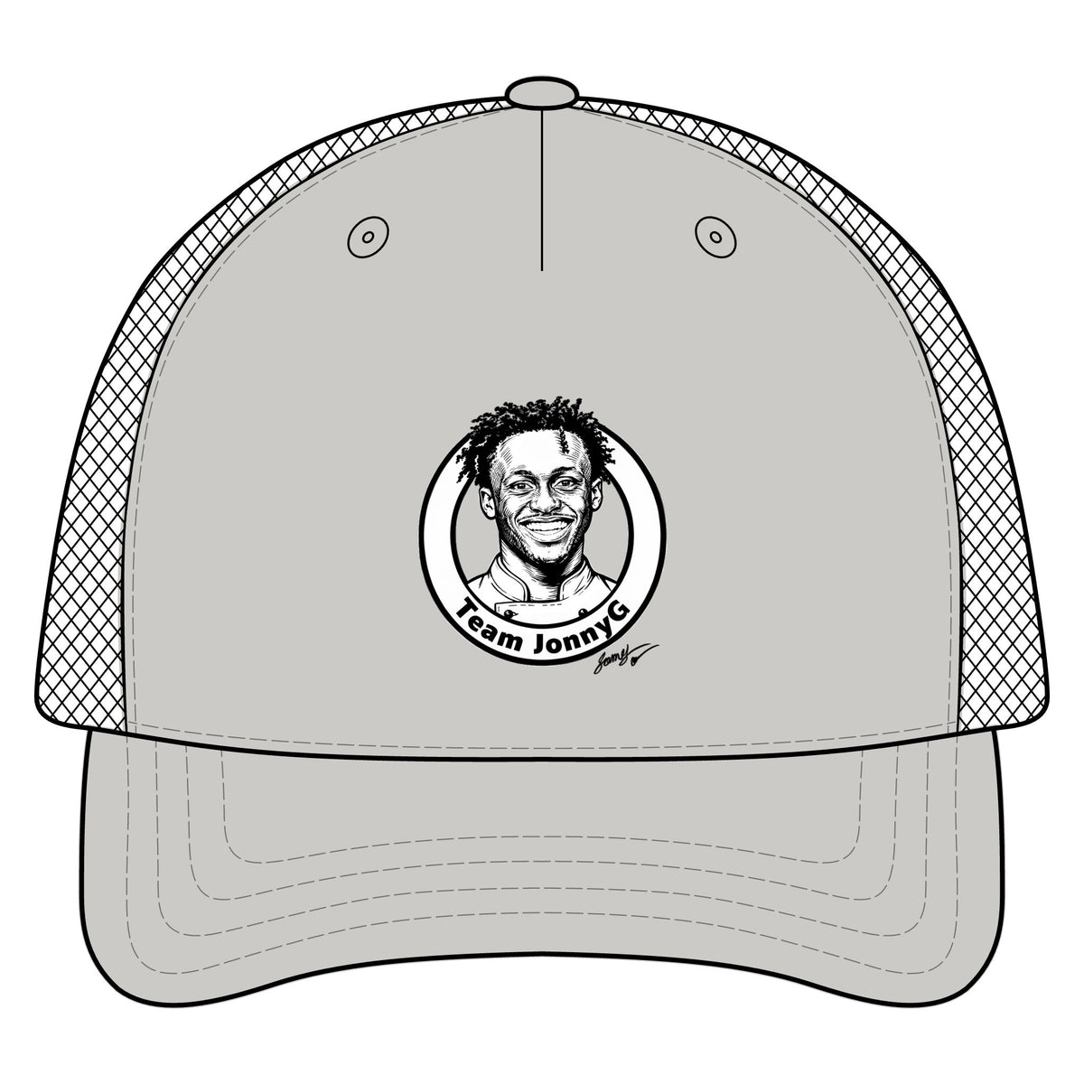 Trucker Hat - 'Team Jonnie' Portrait Patch